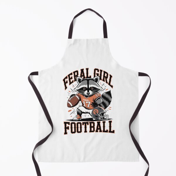 Item preview, Fall raccoon dressed as a football player Feral Girl Football designed and sold by HellD3vil-Art.