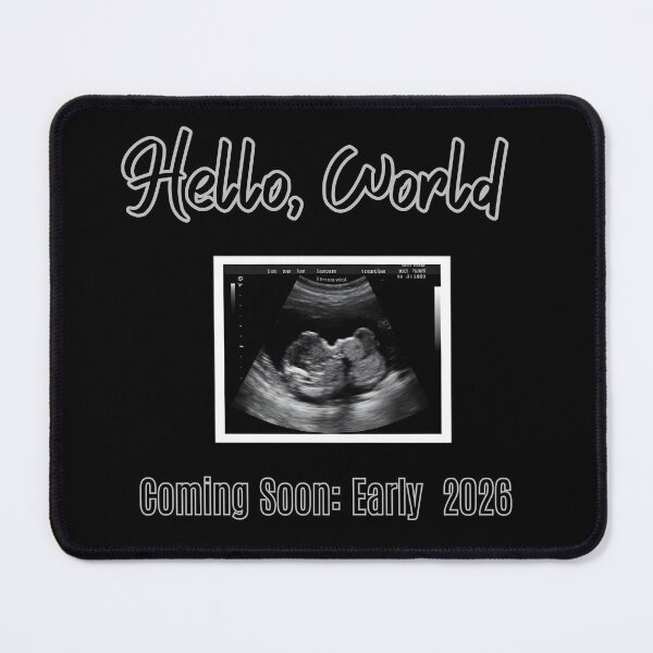 Item preview, Hello World Early 2026 Ultrasound Photo | Baby Loading Announcement designed and sold by Sitred123.