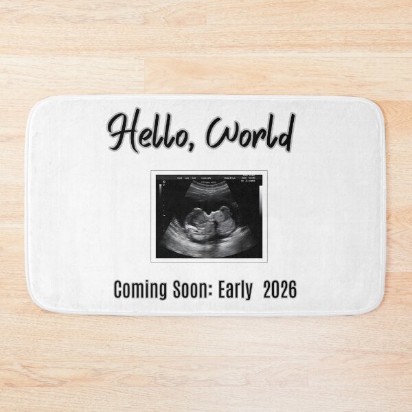 Item preview, Hello World Early 2026 Ultrasound Photo | Baby Loading Announcement designed and sold by Sitred123.