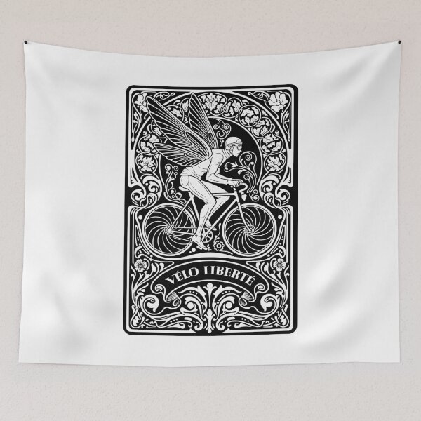 Item preview, Cycling Bicycle Freedom Velo Liberte Cyclist Man Nouveau designed and sold by GrandeDuc.