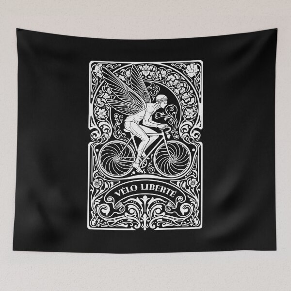 Item preview, Cycling Bicycle Freedom Velo Liberte Cyclist Man Nouveau designed and sold by GrandeDuc.