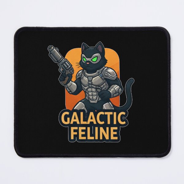 Item preview, Galactic Feline - Black Cat Hero designed and sold by okiiskandarart.