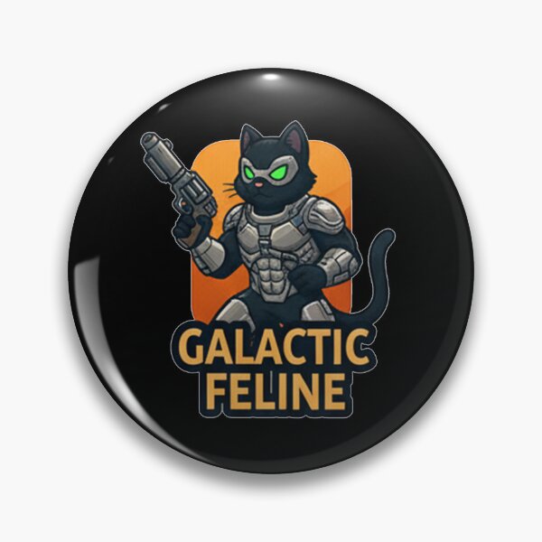 Item preview, Galactic Feline - Black Cat Hero designed and sold by okiiskandarart.