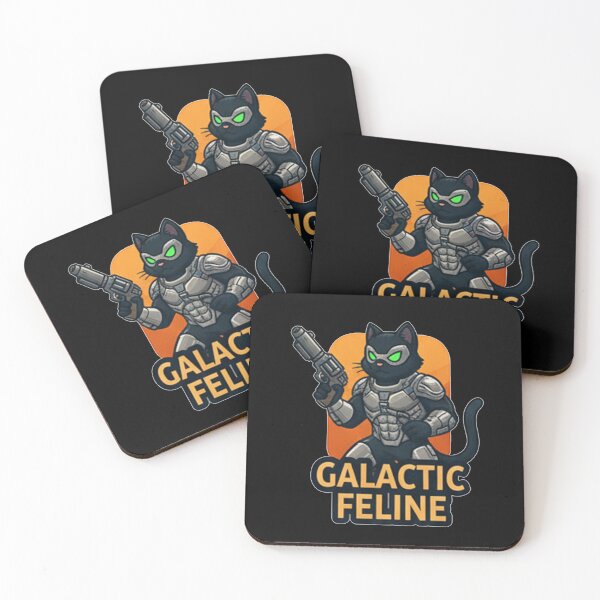 Item preview, Galactic Feline - Black Cat Hero designed and sold by okiiskandarart.