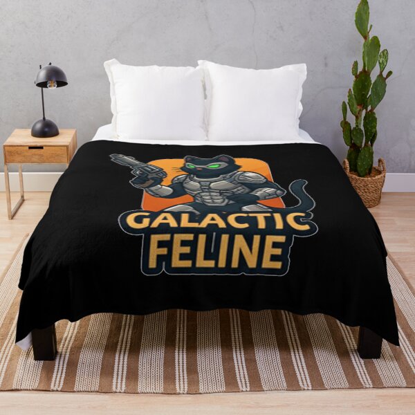 Item preview, Galactic Feline - Black Cat Hero designed and sold by okiiskandarart.