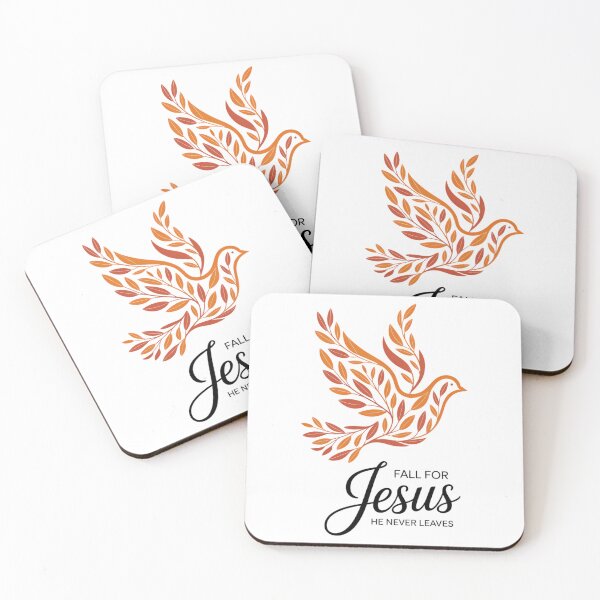 Item preview, Fall For Jesus He Never Leaves Christian Thankgiving designed and sold by Moon-Ape.