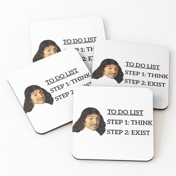 Item preview, Rene Descartes Funny To Do List  designed and sold by Cleanthes.