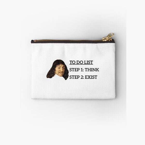 Item preview, Rene Descartes Funny To Do List  designed and sold by Cleanthes.