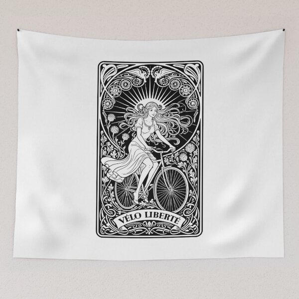 Item preview, Cycling Bicycle Freedom Velo Liberte Cyclist Woman Nouveau designed and sold by GrandeDuc.