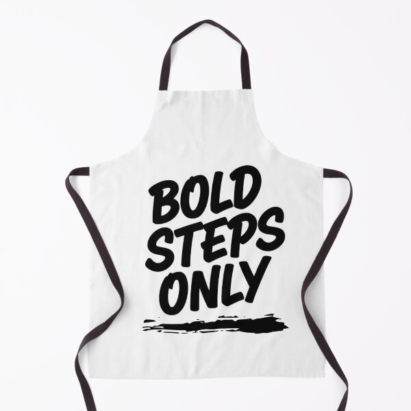 Item preview, Bold Steps Only | Modern Black & White Motivational Quote designed and sold by Happyfreedom.