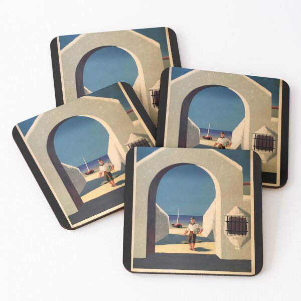 Item preview, Vintage Spain Travel Poster | Guy Georget Art | Mid-Century Modern Decor | Mediterranean Style & Bold Colors | 1950s 1960s designed and sold by artofuniverse.