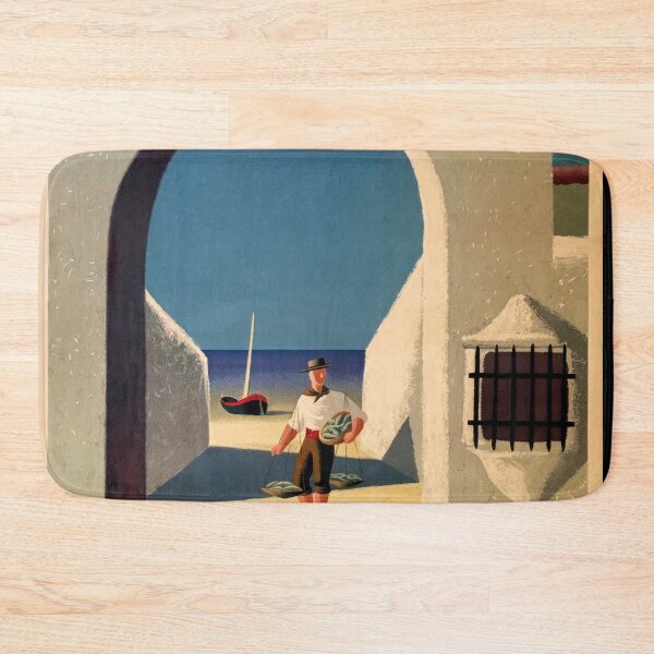 Item preview, Vintage Spain Travel Poster | Guy Georget Art | Mid-Century Modern Decor | Mediterranean Style & Bold Colors | 1950s 1960s designed and sold by artofuniverse.