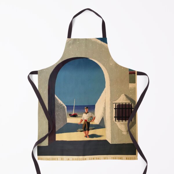 Item preview, Vintage Spain Travel Poster | Guy Georget Art | Mid-Century Modern Decor | Mediterranean Style & Bold Colors | 1950s 1960s designed and sold by artofuniverse.
