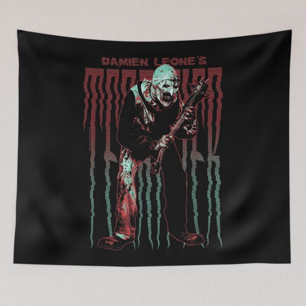 Item preview, Terrifier Stretched Out Logo with Art The Clown Horror Movie designed and sold by CrinoSwice.