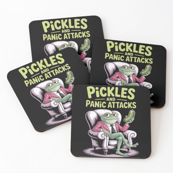 Item preview, Pickles Panic Attacks Mental health Funny Frog designed and sold by PeteHomenick.