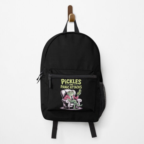 Item preview, Pickles Panic Attacks Mental health Funny Frog designed and sold by PeteHomenick.