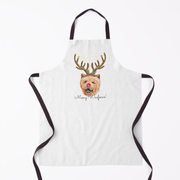 Item preview, Cute Watercolor Christmas Chow Chow Reindeer designed and sold by ZoesPlace.