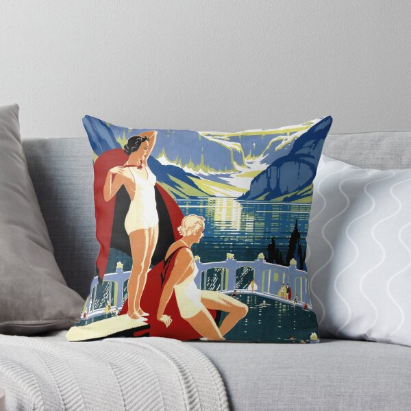 Item preview, Vintage Travel Poster | Art Deco Canadian Rockies | Chateau Lake Louise | Canadian Pacific Railway Art Print designed and sold by artofuniverse.