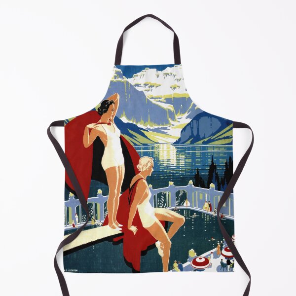 Item preview, Vintage Travel Poster | Art Deco Canadian Rockies | Chateau Lake Louise | Canadian Pacific Railway Art Print designed and sold by artofuniverse.