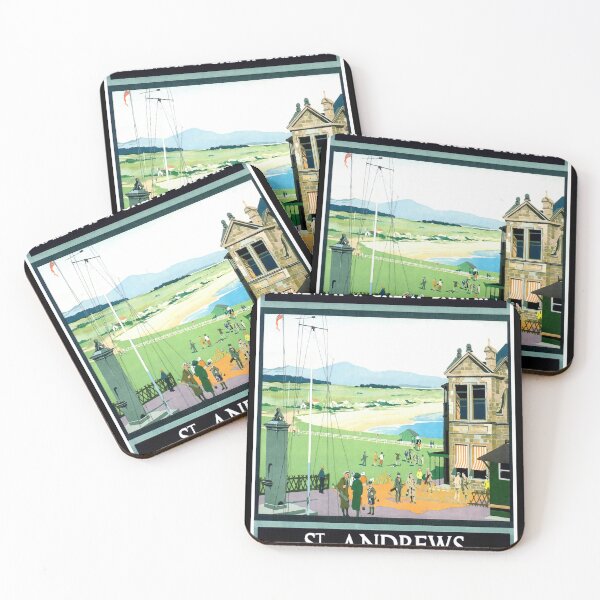 Item preview, Vintage Travel Poster | LNER St Andrews | Art Deco Golf Scene | Home of Golf | Royal & Ancient Game | Classic British Railway designed and sold by artofuniverse.