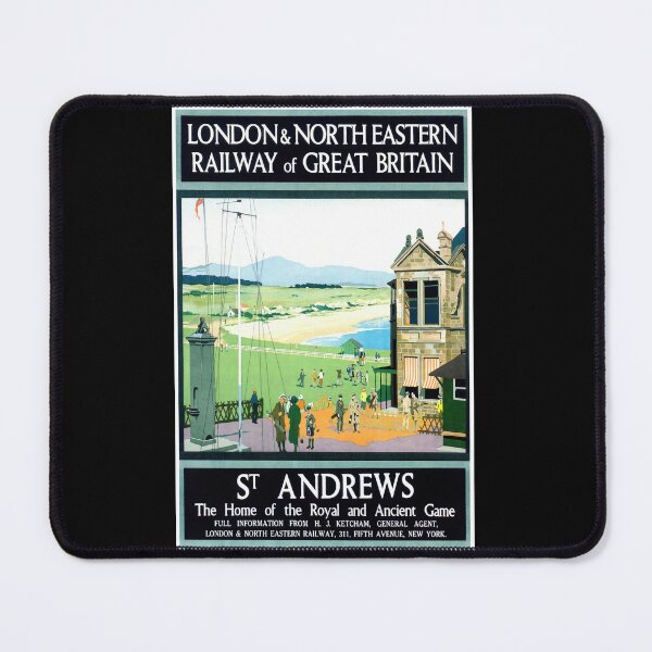 Item preview, Vintage Travel Poster | LNER St Andrews | Art Deco Golf Scene | Home of Golf | Royal & Ancient Game | Classic British Railway designed and sold by artofuniverse.