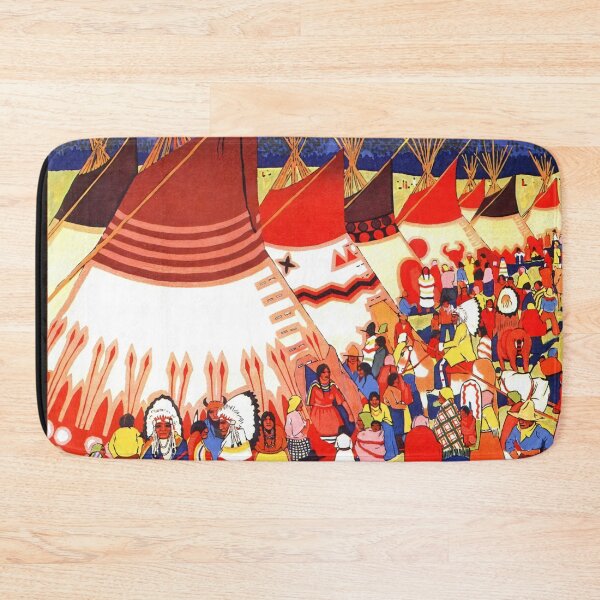 Item preview, Vintage Travel Poster | Indian Days in Banff | Canadian Pacific Railway Art | Bold Colors & Indigenous Culture | 1920s Style designed and sold by artofuniverse.