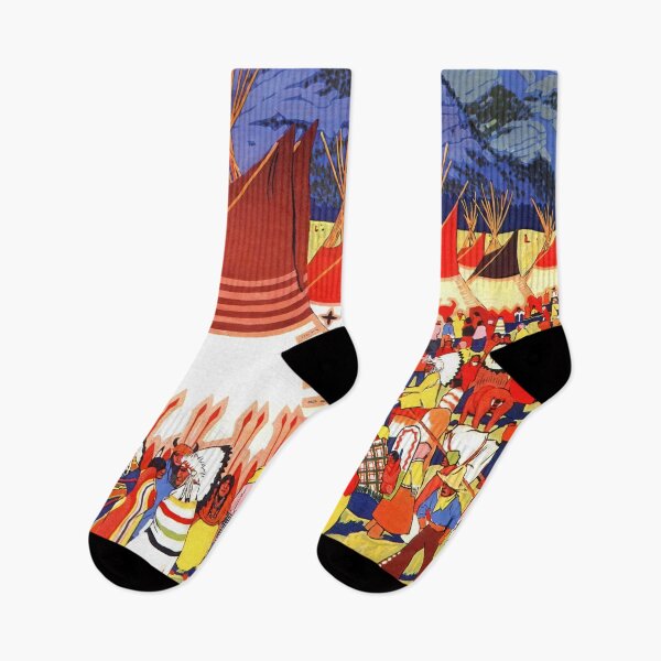Item preview, Vintage Travel Poster | Indian Days in Banff | Canadian Pacific Railway Art | Bold Colors & Indigenous Culture | 1920s Style designed and sold by artofuniverse.