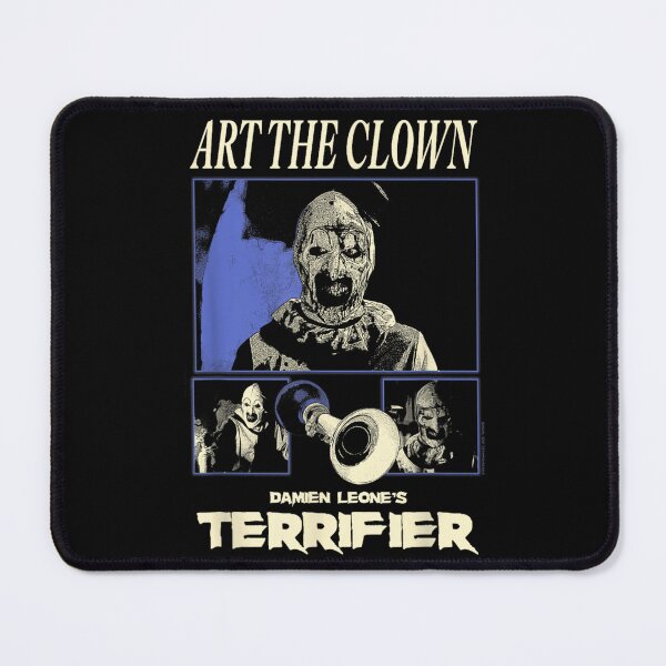 Item preview, Terrifier Art the Clown Black and White Panels Horror Movie designed and sold by CrinoSwice.