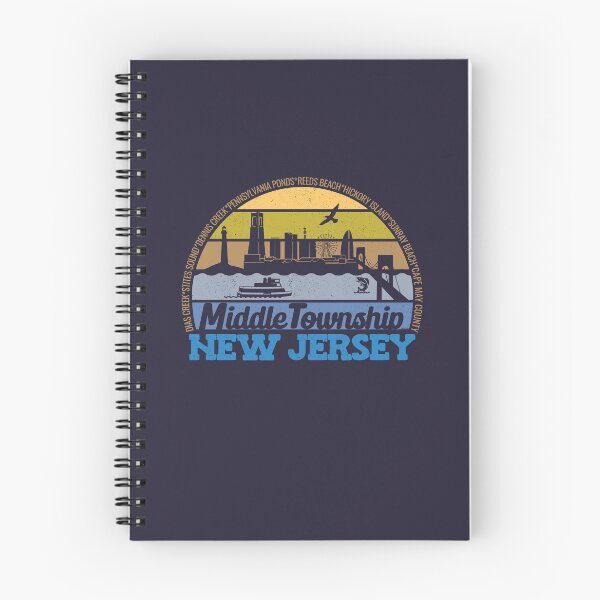 Item preview, Middle Township New Jersey Sunset Retro Vintage Local Pride Logo designed and sold by CRHPOD20.