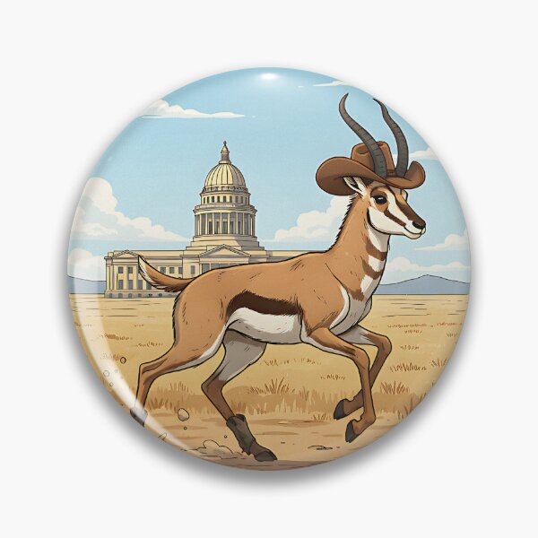 Item preview, Swift on the Plains Cheyenne Wyoming Pronghorn Cowboy designed and sold by PostersMode.