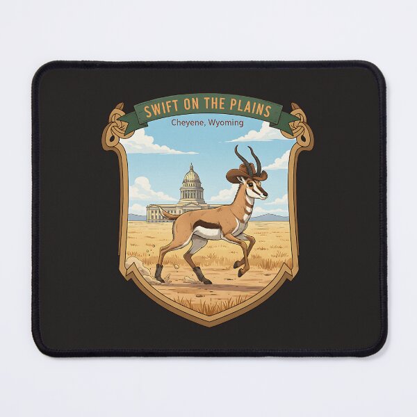 Item preview, Swift on the Plains Cheyenne Wyoming Pronghorn Cowboy designed and sold by PostersMode.