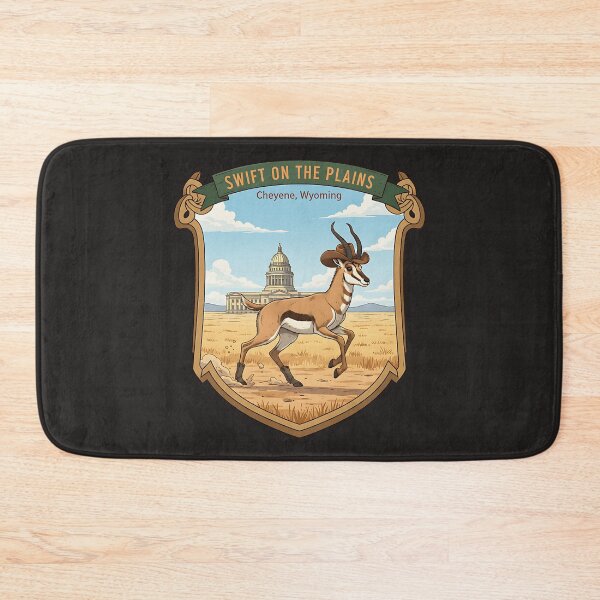 Item preview, Swift on the Plains Cheyenne Wyoming Pronghorn Cowboy designed and sold by PostersMode.