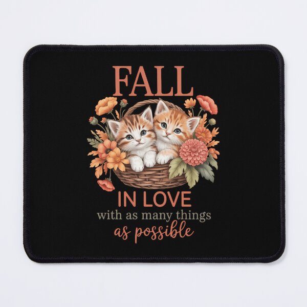 Item preview, Fall In Love Cat Autumn Vibes Cozy Fall Season designed and sold by Moon-Ape.