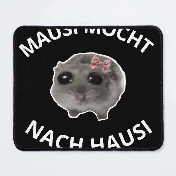 Item preview, Mausi wants to go Hausi Shirt – Cute Hamster Meme, Funny Girly T-Shirt, Sweet Animal Meme designed and sold by Fiebertraum Fashion.