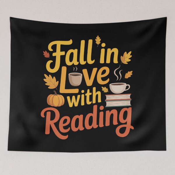 Item preview, Fall in Love with Reading Autumn Book Lover Bookworm designed and sold by Moon-Ape.