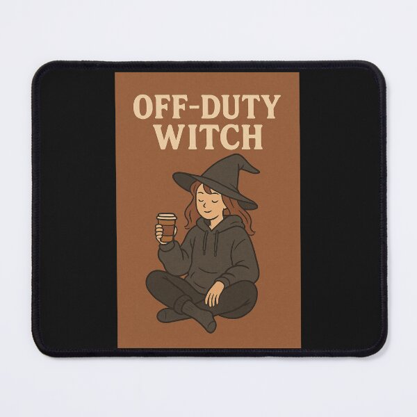 Item preview, Off-Duty Witch – Cozy Hoodie Halloween Art for Witchy Souls designed and sold by PsyFlow35.