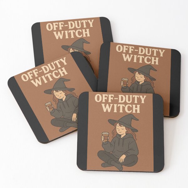 Item preview, Off-Duty Witch – Cozy Hoodie Halloween Art for Witchy Souls designed and sold by PsyFlow35.
