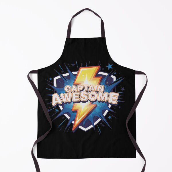 Item preview, CAPTAIN AWESOME T-Shirt | Retro Comic Book Lightning Hero Tee | Super Dad Funny Gift designed and sold by nhstaruna.
