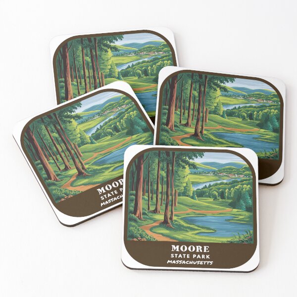 Item preview, Vintage Moore State Park (Massachusetts State Park) designed and sold by RabbitK.