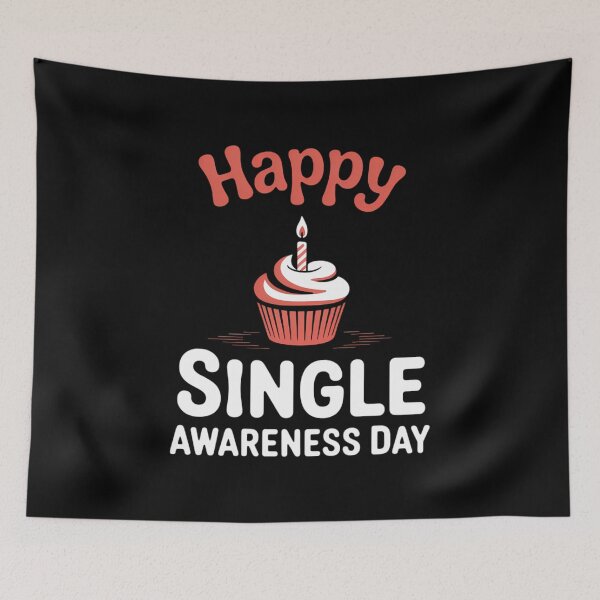 Item preview, Happy Single Awareness Day Valentines Anti Valentine Humor designed and sold by VENOM0RIOT.