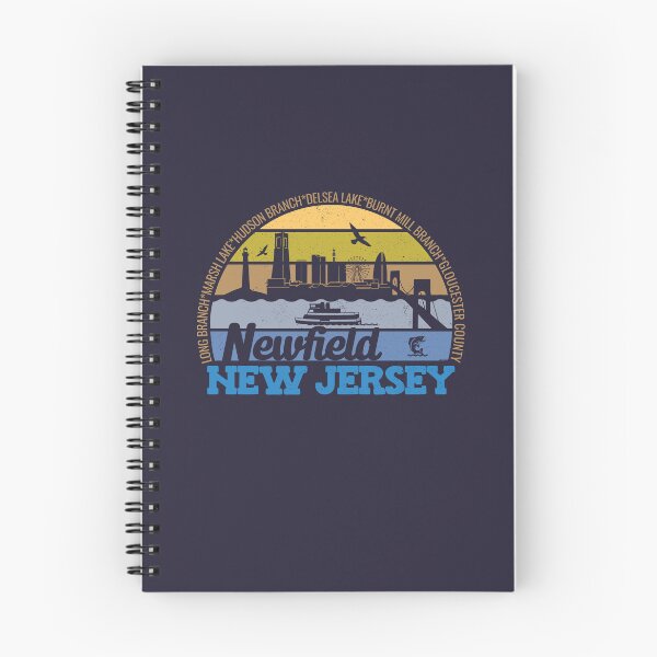 Item preview, Newfield New Jersey Sunset Retro Vintage Local Pride Logo designed and sold by CRHPOD20.