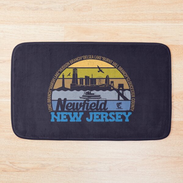 Item preview, Newfield New Jersey Sunset Retro Vintage Local Pride Logo designed and sold by CRHPOD20.