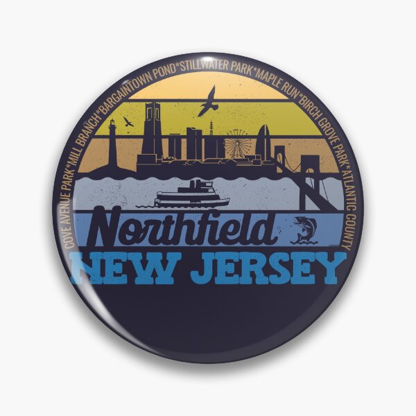 Item preview, Northfield New Jersey Sunset Retro Vintage Local Pride Logo designed and sold by CRHPOD20.