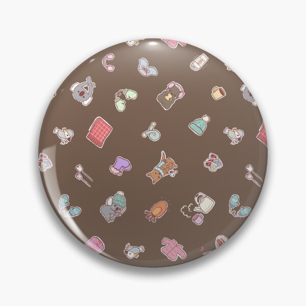 Item preview, Winter Camping with Aussie animals All over (Brown) designed and sold by HarunaMcDesigns.