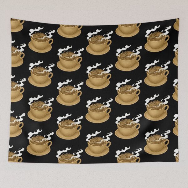 Item preview, Coffee Art Sleeping Coffee Dragon Latte Art Design designed and sold by TheTrendsDesk.