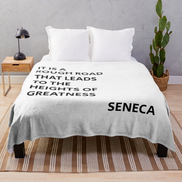 Item preview, Motivational Stoic philosophy - It is a rough road that leads to the heights of greatness. designed and sold by Inspirationmotivation.
