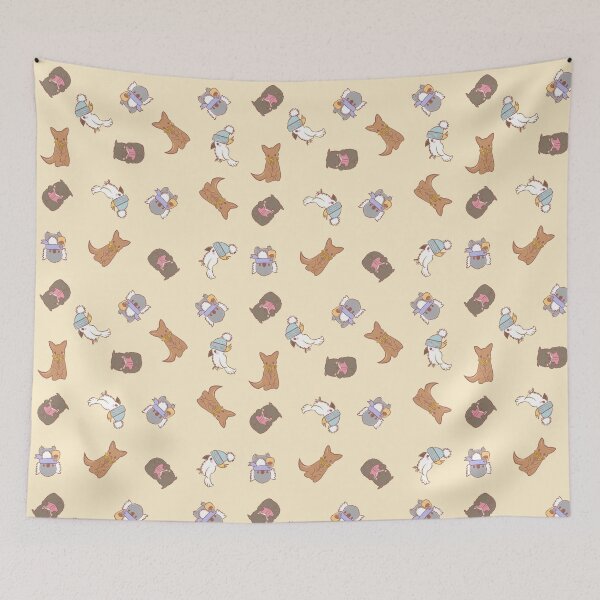 Item preview, Autumn Aussie animals all over (Cream) designed and sold by HarunaMcDesigns.
