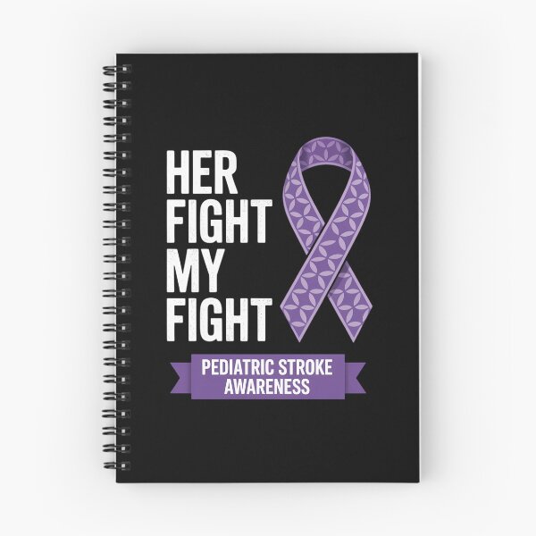 Item preview, Her Fight My Fight Pediatric Stroke Purple Awareness Ribbon designed and sold by VENOM0RIOT.