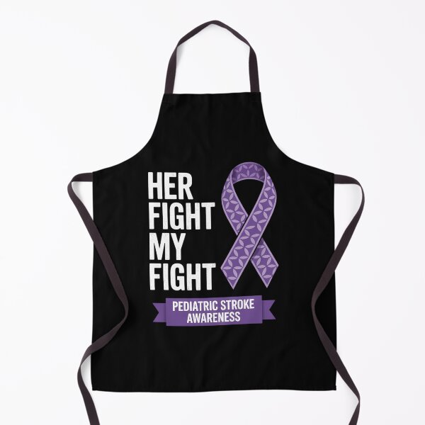 Item preview, Her Fight My Fight Pediatric Stroke Purple Awareness Ribbon designed and sold by VENOM0RIOT.