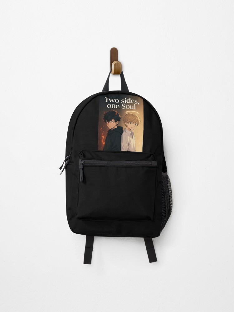 Thumbnail 1 of 3, Backpack, Two Sides, One Soul designed and sold by DesignShopAD.